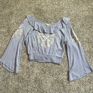 American Eagle Blue Blouse